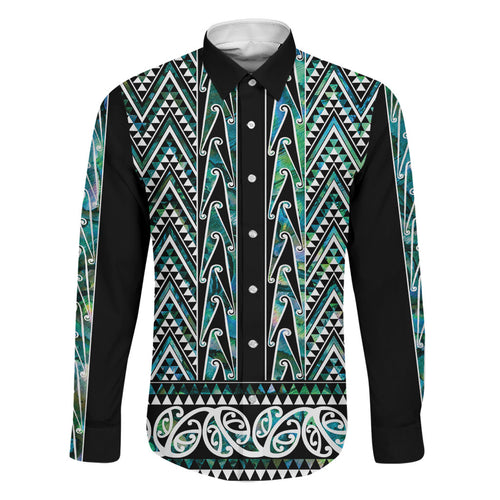 New Zealand Maori Niho Taniwha Family Matching Summer Maxi Dress and Hawaiian Shirt Papua Shell - Mangopare Puhoro Pattern