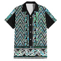 New Zealand Maori Niho Taniwha Family Matching Tank Maxi Dress and Hawaiian Shirt Papua Shell - Mangopare Puhoro Pattern