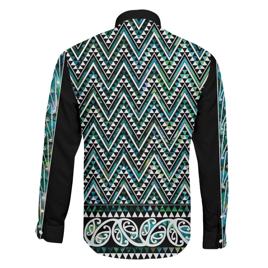 New Zealand Maori Niho Taniwha Family Matching Tank Maxi Dress and Hawaiian Shirt Papua Shell - Mangopare Puhoro Pattern