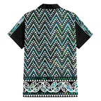 New Zealand Maori Niho Taniwha Hawaiian Shirt Papua Shell - Mangopare Puhoro Pattern