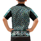 New Zealand Maori Niho Taniwha Hawaiian Shirt Papua Shell - Mangopare Puhoro Pattern