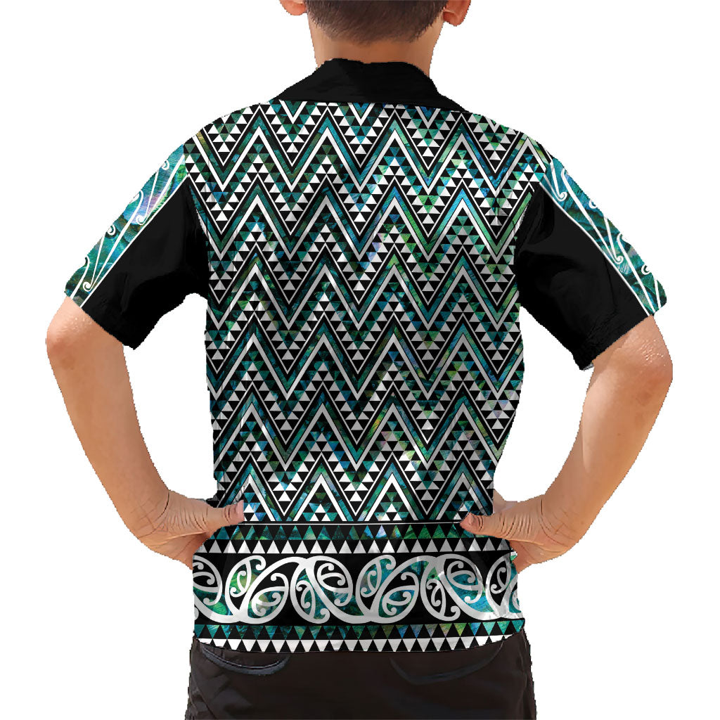 New Zealand Maori Niho Taniwha Hawaiian Shirt Papua Shell - Mangopare Puhoro Pattern