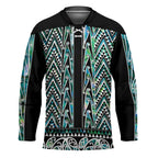 New Zealand Maori Niho Taniwha Hockey Jersey Papua Shell - Mangopare Puhoro Pattern