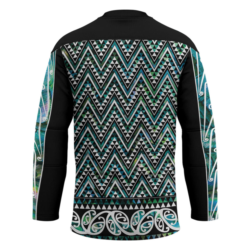 New Zealand Maori Niho Taniwha Hockey Jersey Papua Shell - Mangopare Puhoro Pattern