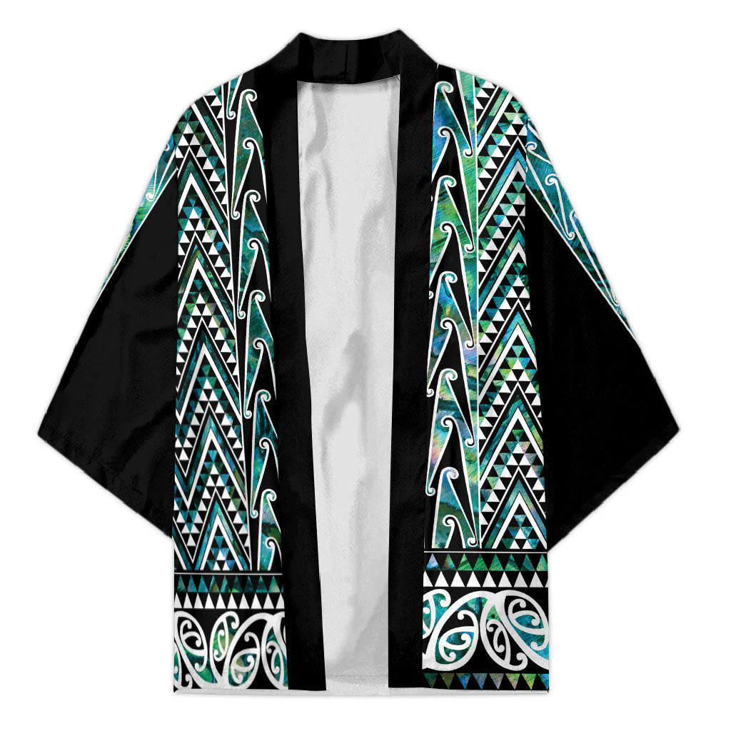 New Zealand Maori Niho Taniwha Kimono Papua Shell - Mangopare Puhoro Pattern