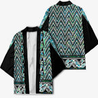 New Zealand Maori Niho Taniwha Kimono Papua Shell - Mangopare Puhoro Pattern
