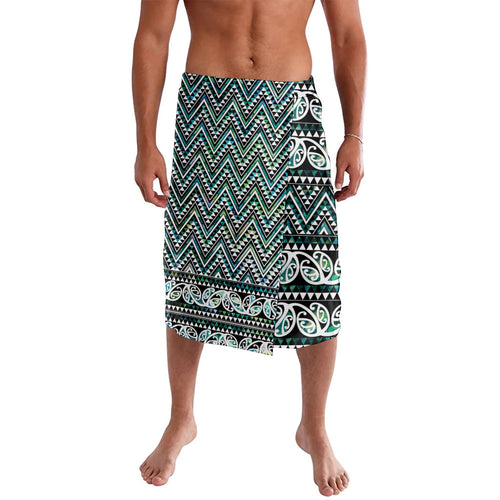 New Zealand Maori Niho Taniwha Lavalava Papua Shell - Mangopare Puhoro Pattern