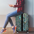 New Zealand Maori Niho Taniwha Luggage Cover Papua Shell - Mangopare Puhoro Pattern