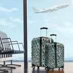 New Zealand Maori Niho Taniwha Luggage Cover Papua Shell - Mangopare Puhoro Pattern