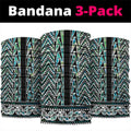 New Zealand Maori Niho Taniwha Neck Gaiter Papua Shell - Mangopare Puhoro Pattern