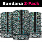 New Zealand Maori Niho Taniwha Neck Gaiter Papua Shell - Mangopare Puhoro Pattern