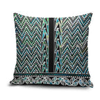 New Zealand Maori Niho Taniwha Pillow Cover Papua Shell - Mangopare Puhoro Pattern