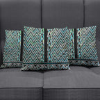 New Zealand Maori Niho Taniwha Pillow Cover Papua Shell - Mangopare Puhoro Pattern