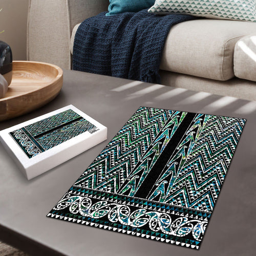New Zealand Maori Niho Taniwha Puzzle Papua Shell - Mangopare Puhoro Pattern
