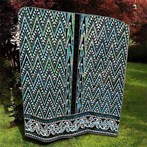 New Zealand Maori Niho Taniwha Quilt Papua Shell - Mangopare Puhoro Pattern