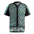 New Zealand Maori Niho Taniwha Rugby Jersey Papua Shell - Mangopare Puhoro Pattern