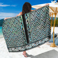 New Zealand Maori Niho Taniwha Sarong Papua Shell - Mangopare Puhoro Pattern