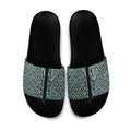 New Zealand Maori Niho Taniwha Slide Sandals Papua Shell - Mangopare Puhoro Pattern