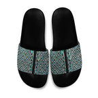 New Zealand Maori Niho Taniwha Slide Sandals Papua Shell - Mangopare Puhoro Pattern