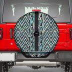 New Zealand Maori Niho Taniwha Spare Tire Cover Papua Shell - Mangopare Puhoro Pattern