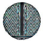 New Zealand Maori Niho Taniwha Spare Tire Cover Papua Shell - Mangopare Puhoro Pattern
