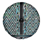 New Zealand Maori Niho Taniwha Spare Tire Cover Papua Shell - Mangopare Puhoro Pattern