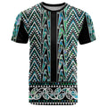 New Zealand Maori Niho Taniwha T Shirt Papua Shell - Mangopare Puhoro Pattern