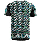 New Zealand Maori Niho Taniwha T Shirt Papua Shell - Mangopare Puhoro Pattern