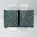 New Zealand Maori Niho Taniwha Tablecloth Papua Shell - Mangopare Puhoro Pattern