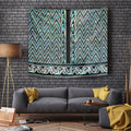 New Zealand Maori Niho Taniwha Tapestry Papua Shell - Mangopare Puhoro Pattern