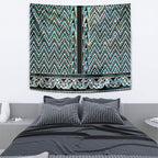 New Zealand Maori Niho Taniwha Tapestry Papua Shell - Mangopare Puhoro Pattern