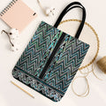 New Zealand Maori Niho Taniwha Tote Bag Papua Shell - Mangopare Puhoro Pattern