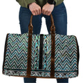 New Zealand Maori Niho Taniwha Travel Bag Papua Shell - Mangopare Puhoro Pattern