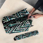 New Zealand Maori Niho Taniwha Umbrella Papua Shell - Mangopare Puhoro Pattern
