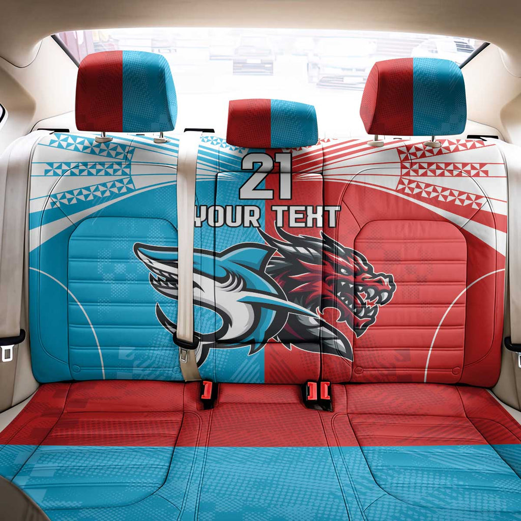 Custom Sharks-Dragons Rugby Back Car Seat Cover With Sporty Style