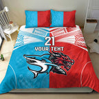 Custom Sharks-Dragons Rugby Bedding Set With Sporty Style