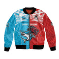 Custom Sharks-Dragons Rugby Bomber Jacket With Sporty Style