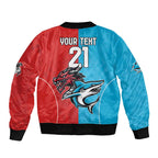 Custom Sharks-Dragons Rugby Bomber Jacket With Sporty Style