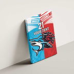 Custom Sharks-Dragons Rugby Canvas Wall Art With Sporty Style