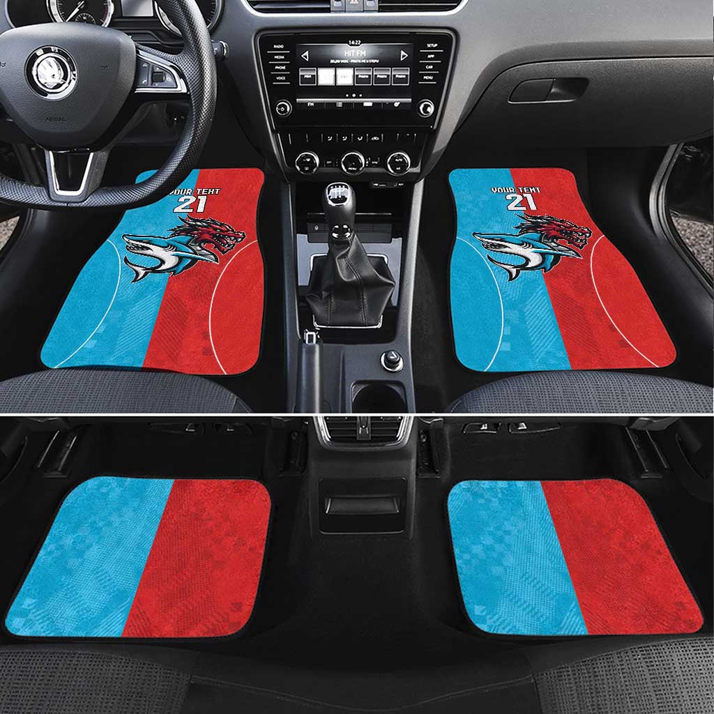 Custom Sharks-Dragons Rugby Car Mats With Sporty Style