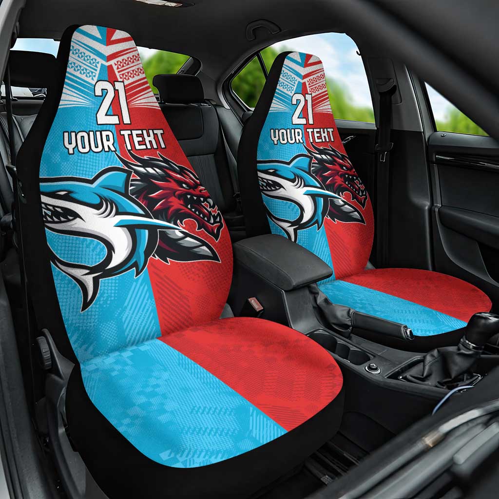 Custom Sharks-Dragons Rugby Car Seat Cover With Sporty Style