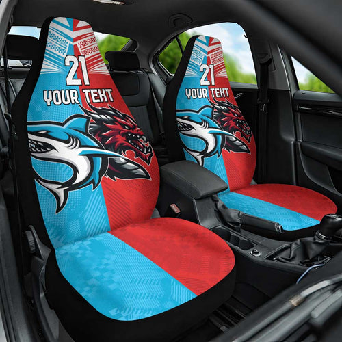 Custom Sharks-Dragons Rugby Car Seat Cover With Sporty Style