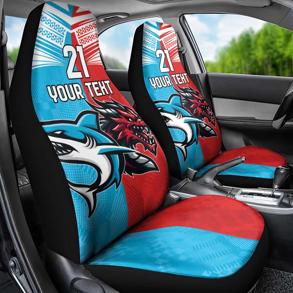 Custom Sharks-Dragons Rugby Car Seat Cover With Sporty Style