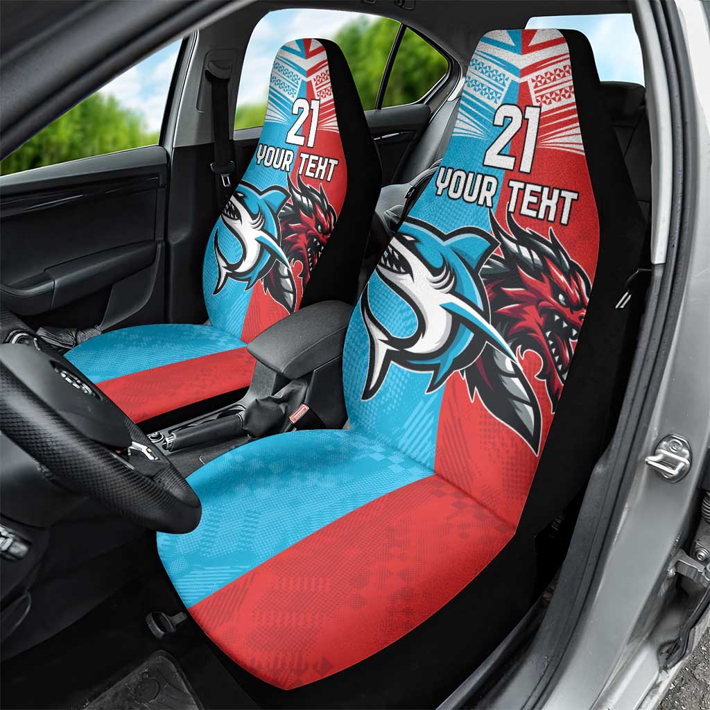 Custom Sharks-Dragons Rugby Car Seat Cover With Sporty Style