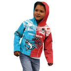 Custom Sharks-Dragons Rugby Kid Hoodie With Sporty Style