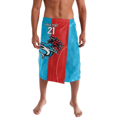Custom Sharks-Dragons Rugby Lavalava With Sporty Style