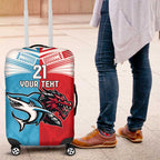 Custom Sharks-Dragons Rugby Luggage Cover With Sporty Style