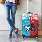 Custom Sharks-Dragons Rugby Luggage Cover With Sporty Style