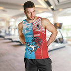 Custom Sharks-Dragons Rugby Men Tank Top With Sporty Style