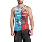 Custom Sharks-Dragons Rugby Men Tank Top With Sporty Style